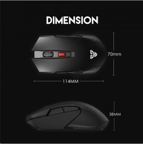 تصویر ماوس گیمینگ بی سیم فنتک مدل RAIGOR II WG10 Fantech RAIGOR II WG10 Wireless 2.4Ghz Pro-Gaming Mouse