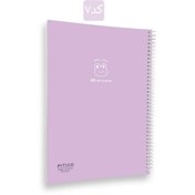 تصویر دفتر ۱۰۰ برگ مجلد پاستلی MELLOW 