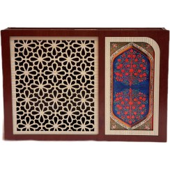 تصویر جعبه مستطیل طرح گل های کلاسیک 