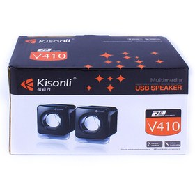 تصویر اسپیکر لپ تاپی ۲تکه Kisonli V410 Kisonli V410 Desktop Speaker