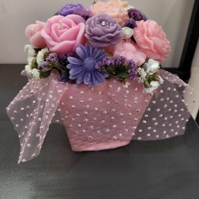 تصویر دسته گل شمع phonix_candle