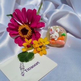 تصویر مگنت رزینی طرح خرگوش 