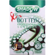 تصویر کاندوم خاردار برجسته 12تایی شادو ا Shadow Dotted Professional Condom 12pcs Shadow Dotted Professional Condom 12pcs