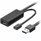 تصویر کابل افزایش طول 10 متری USB3.0 یوگرین US175 UGREEN US175 20827 10m USB3.0 Extender Cable