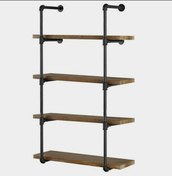 تصویر قفسه چوبی فلزی لوله آب 