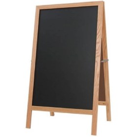 تصویر تخته سیاه مدل CAFE سایز 55×100 سانتی متر - قهوه ای 