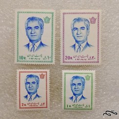 تصویر ۴ تمبر زیبا و باارزش قدیمی ریالی پهلوی (۹۵)۱ 