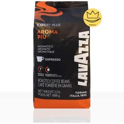 تصویر دانه قهوه لاوازا مدل آروما پیو وزن ۱ کیلوگرم 