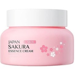 تصویر کرم آبرسان ساکورا شکوفه گیلاس ژاپنی روشن‌کننده،مغذی پوست لایکو LAIKOU Japan Sakura Essence Cream