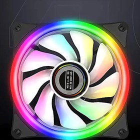 تصویر فن کیس 12×12 RGB مدل GS-12025 