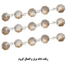 تصویر کریستال لوستر مدل ریسه کد LA219-D14-RSham بسته 100 عددی 