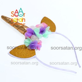 تصویر تل یونیکورن گل رنگی 