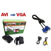 تصویر تبدیل AV به VGA برند ENET ( پک سبز با کیفیت عالی ) 