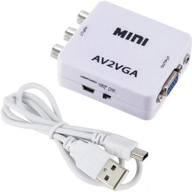 تصویر تبدیل VGA به AV مدل MINI با طول ۰.۵ متر 