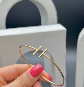 تصویر بنگل طلا تیفانی 