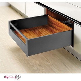 تصویر ریل کشو مخفی بدنه دار اسلیم بلند فانتونی مدل B420 سایز 500 میلی متر Slim High Inner Drawer C height