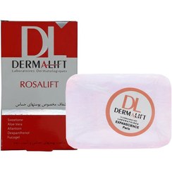 تصویر پن درمالیفت مناسب پوست حساس مدل Rosalift وزن 100 گرم Rosalift Transparent Sensitive Skin Syndet Bar