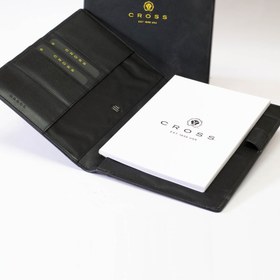 تصویر فولدر چرمی A5 کراس مشکی 