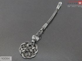 تصویر کرکوش نقره طرح بافت شیک دست ساز کد 90084 