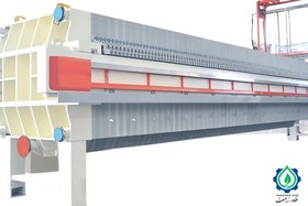 تصویر دستگاه فیلتر پرس 150 تمام هیدرولیک ( فیلترپرس 150 رباتیک همراه با سیستم شست و شو ) - 100 قابه / بدون سیستم شست و شوی صفحات / بدون سیستم ربات جابجایی صفحات 150×150- Fully automatic filterpress