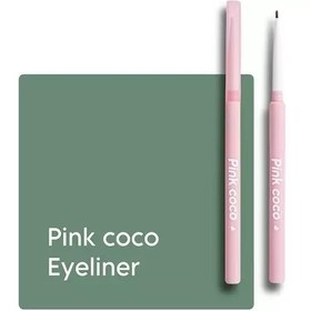 تصویر مداد چشم و خط چشم پیچی قهوه ای و زرشکی چری برند PINK COCO - قهوه ای 