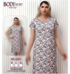 تصویر پیراهن آستین کوتاه طرح دار بادی سکرت کدAN-8485 