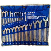 تصویر آچار یکسر تخت یکسر رینگی تک تول مدل 6-32 مجموعه 25 عددی TechTul 6-32 Combination Wrench Set 25 PCS