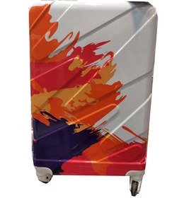 تصویر چمدان سخت speed سایزبزرگ طرح رنگین کمان 