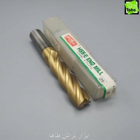 تصویر مته فرز25طول166 HSS-E بلند طلایی هونگدا 