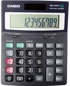تصویر ماشین حساب رومیزی کاسیو مدل MS-۲۷۰TV ا Casio MS-270TV Desktop Calculator Casio MS-270TV Desktop Calculator
