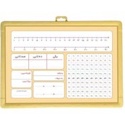 تصویر تخته وایت برد ریاضی یار کلاس دوم سایز ۲۵×۳۵ سانت 