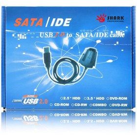 تصویر تبدیل IDE SATA به USB شارک کد POWER 2.5A 