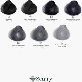 تصویر رنگ مو سلوم سری دودی 