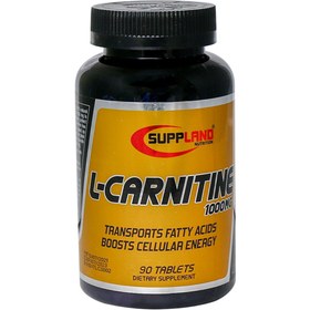 تصویر قرص ال کارنیتین 1000 میلی گرم بسته 90 عددی ساپلند نوتریشن Suppland Nutrition L Carnitine 1000 mg Tablets 90