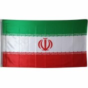 تصویر پرچم ایران سایز ۱۵۰ × ۹۰ سانتیمتر جنس فلامنت (اقتصادی) 