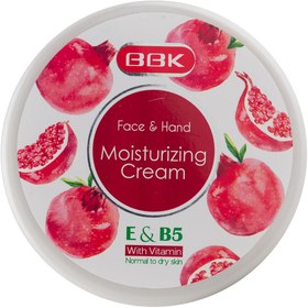 تصویر کرم مرطوب کننده کاسه ای با رایحه انار 250میل ببک ا Bbk Pomegranate Face And Hand Moisturizing Cream 250ml Bbk Pomegranate Face And Hand Moisturizing Cream 250ml