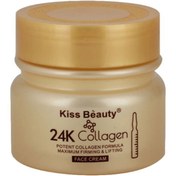 تصویر کرم صورت 24k کلاژن 80میل کیس بیوتی ا Kiss Beauty 24k Collagen Face Cream 80ml Kiss Beauty 24k Collagen Face Cream 80ml