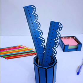 تصویر خط کش دالبری چوبی 