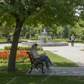 تصویر نیمکت پارکی کد N8 