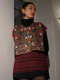 تصویر وست تور با جلوسینه سوزندوزی Handmade vest