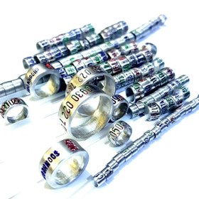 تصویر حلقه پای مرغ و خروس لاری و طاووس ۱ عددی 