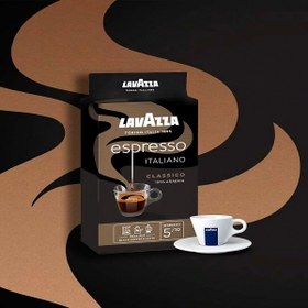 تصویر پودر قهوه اسپرسو ایتالیانو 250 گرم لاوازا LAVAZZA ا LAVAZZA espresso ITALIANO ground coffee 250 g LAVAZZA espresso ITALIANO ground coffee 250 g