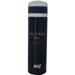 تصویر اسپری بدن مردانه نایس پاپت مدل Sauvage Dior حجم 200 میلی لیتر 