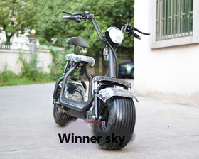 تصویر اسکوتر برقی طرح هارلی سایز بزرگ - قرمز ا Large size Harley design electric scooter Large size Harley design electric scooter