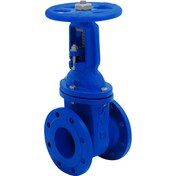 تصویر شیر کشویی محور صعودی بال پهن زبانه فلزی PN16/DN150/GGG40 WIDE WING GATE VALVE PN16/DN150/GGG40
