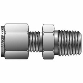 تصویر یکسرمهره 1/2 * 1/2 دنده 6000# استنلس استیل 316 - 3/8 MALE CONNECTOR OD 1/2 * 1/2 NPTM 6000#