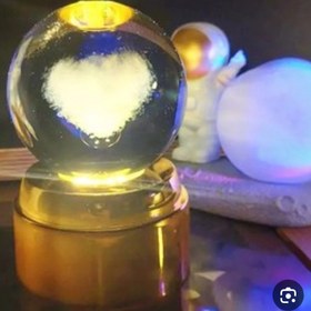 تصویر گوی کریستالی چرخان crystal ball