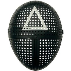 تصویر ماسک ایفای نقش مدل سربازان اسکویید گیم طرح مثلث 