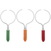 تصویر سیخ کباب دایره ای سیخ گرد گالوانیزه(بسته 3 تایی همراه 3دستگیره) یک بسته 3 عددی ، میل کباب 