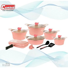 تصویر سرویس ۱5پارچه کاپری کاندید ا Candid Capri Cookware Set 15 Pieces Candid Capri Cookware Set 15 Pieces